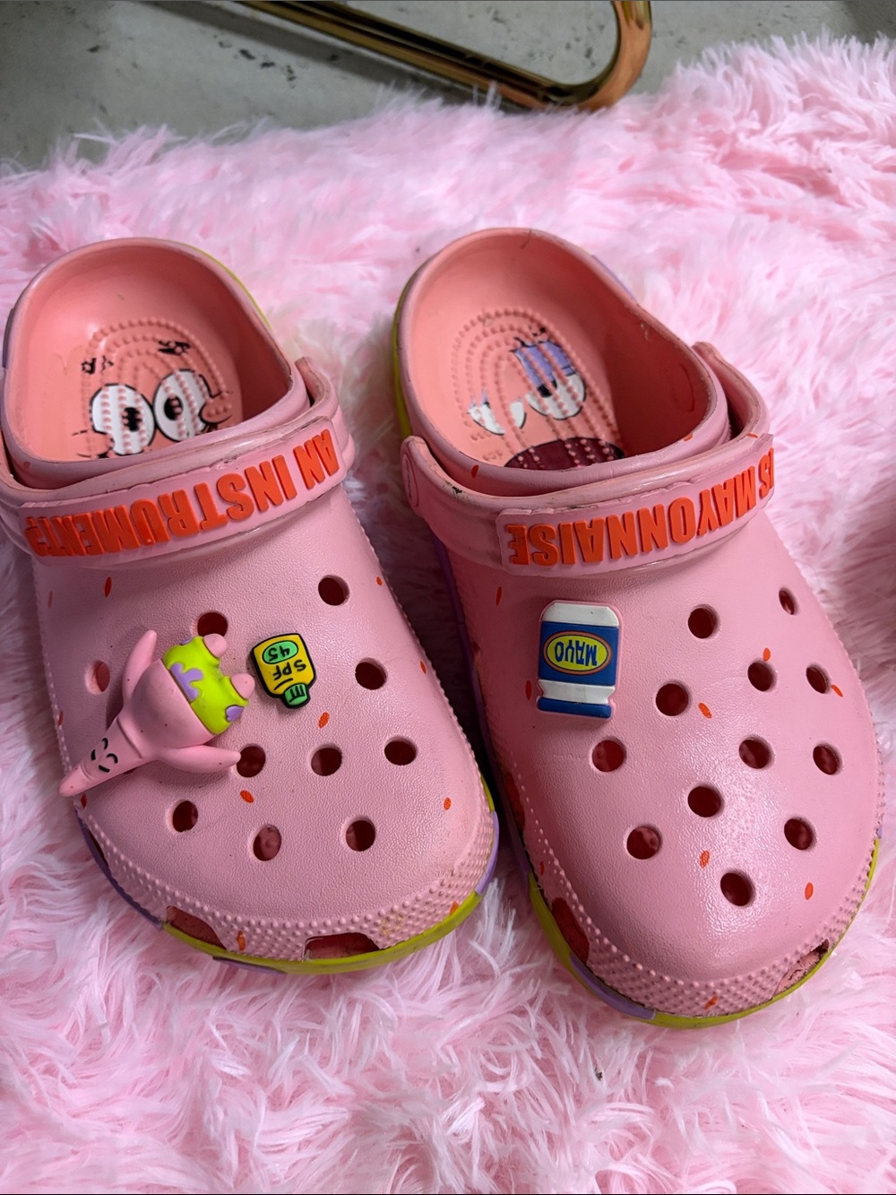 Patrick crocs LIMITED EDITION. Lightly worn